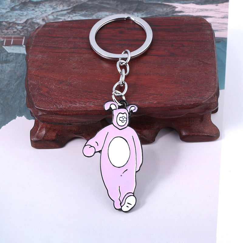 Friends Chandler Rabbit Keychain Pendant