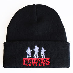 Friends Don't Lie Embroidered Knitted Hat