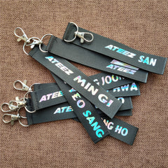 KPOP Laser Phone Rope Keychain Pendant