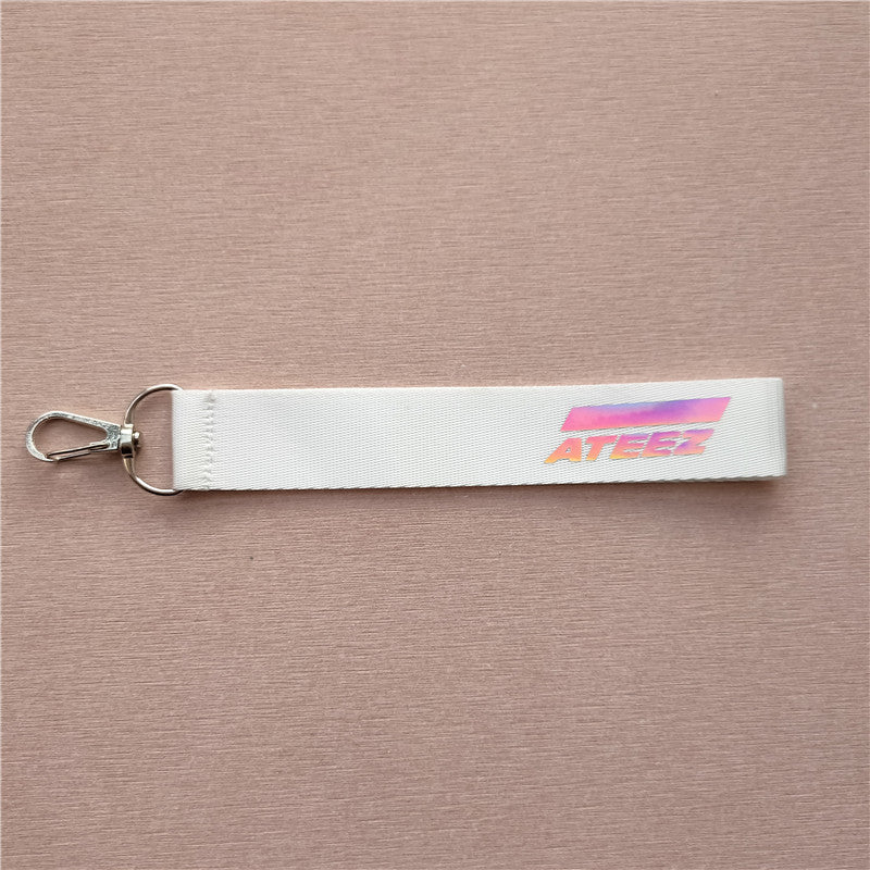 KPOP Laser Colorful Rope Keychain Pendant
