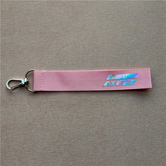 KPOP Laser Colorful Rope Keychain Pendant