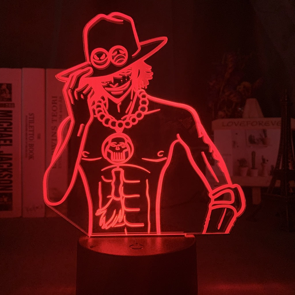 Colorful Luffy 3D Night Light