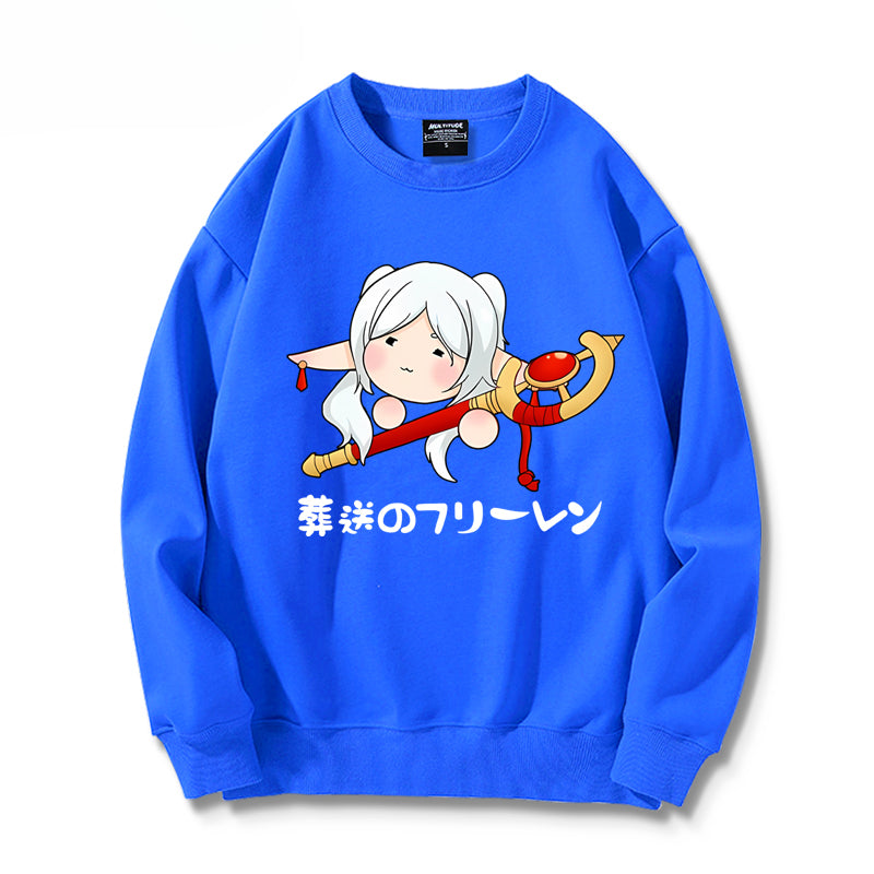 Women's Anime Printed Crew Neck Sweatshirt