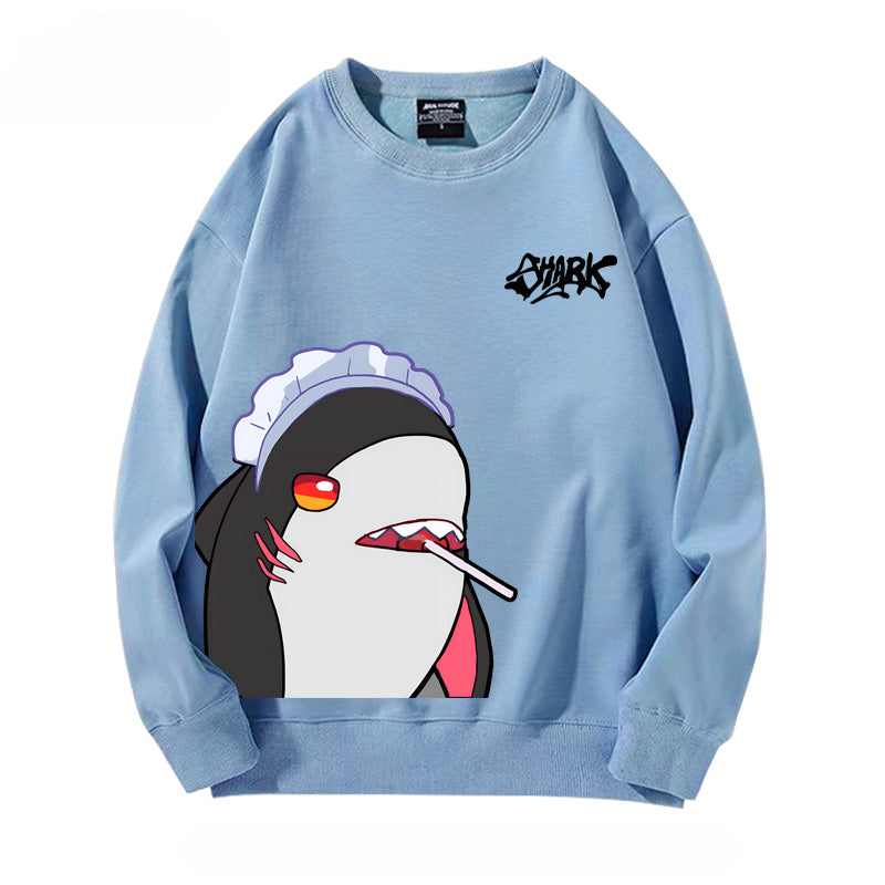 Casual Game Shark Loose Sweatshirt