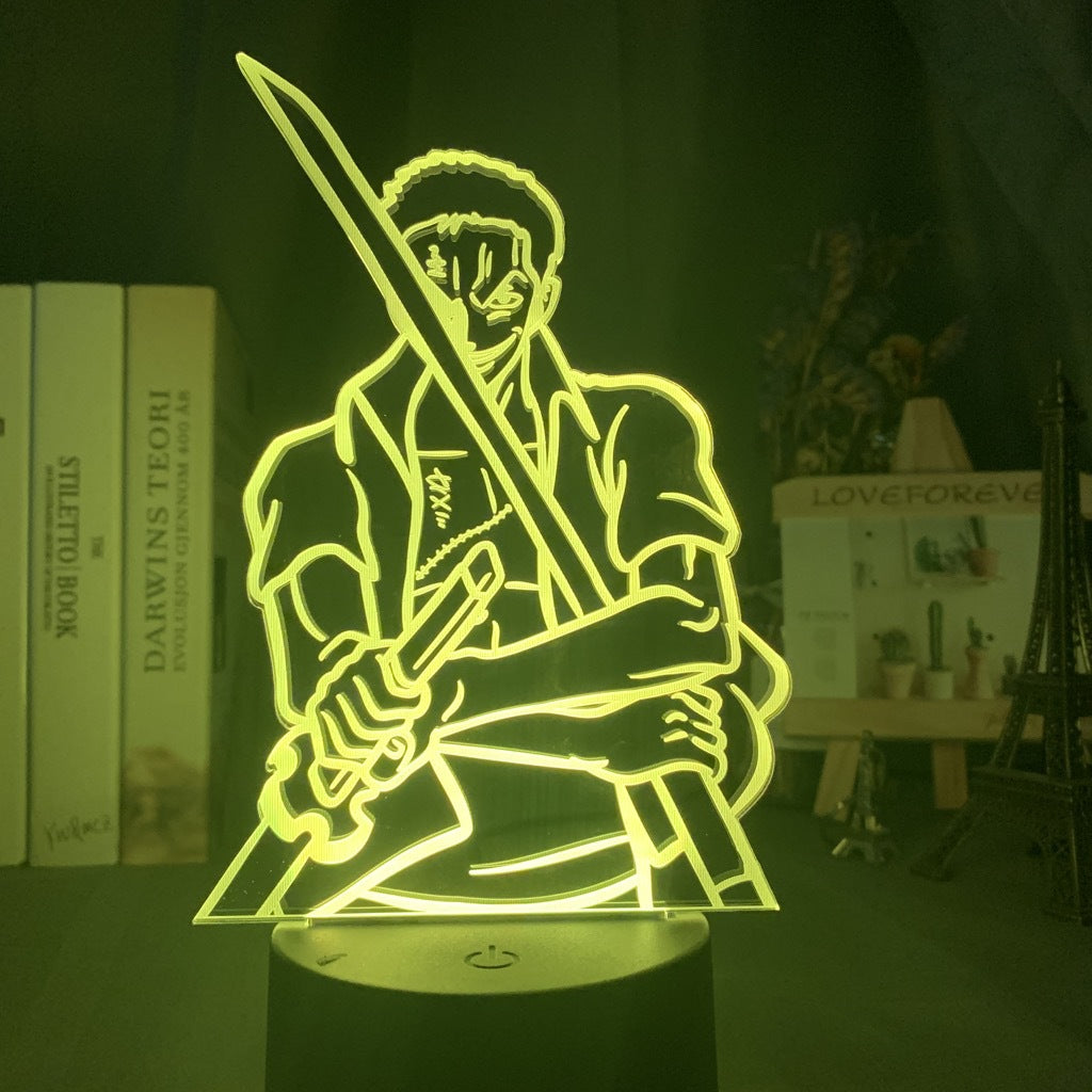 Colorful Luffy 3D Night Light