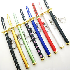 Trendy Zoro Samurai Sword Model Keychain