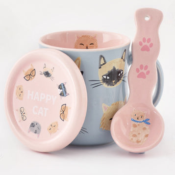 Cartoon Cat Ceramic Mug