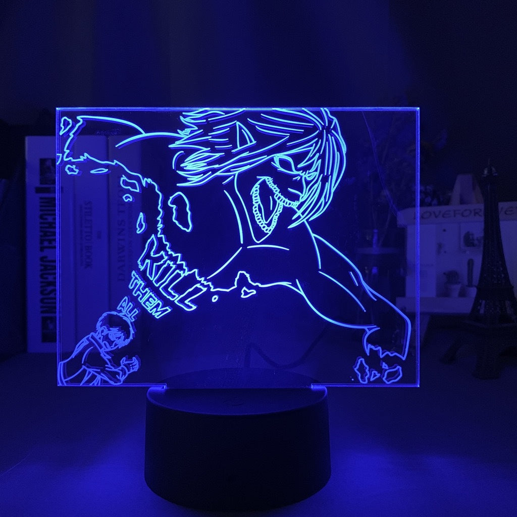 Colorful Anime Acrylic 3d Night Light