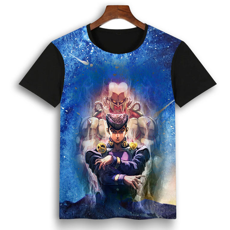 Jojo Anime 3D Printed Short Sleeve T-Shirt