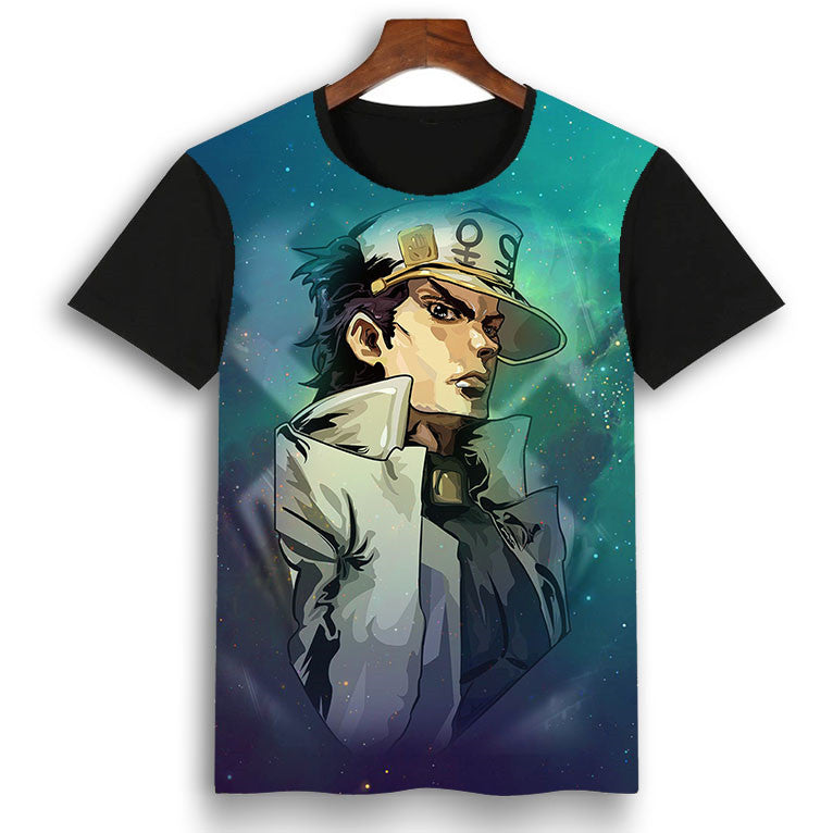 Jojo Anime 3D Printed Short Sleeve T-Shirt