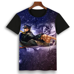 Jojo Anime 3D Printed Short Sleeve T-Shirt