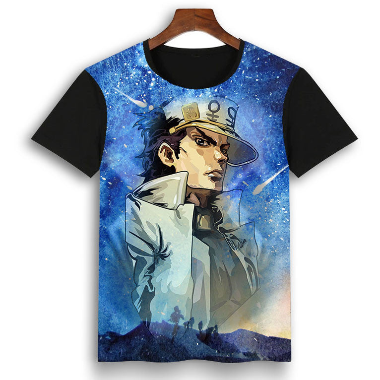 Jojo Anime 3D Printed Short Sleeve T-Shirt