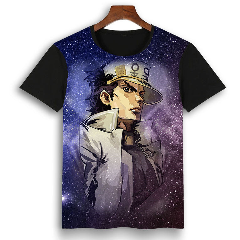 Jojo Anime 3D Printed Short Sleeve T-Shirt