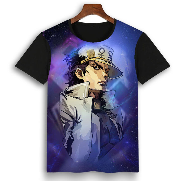 Jojo Anime 3D Printed Short Sleeve T-Shirt