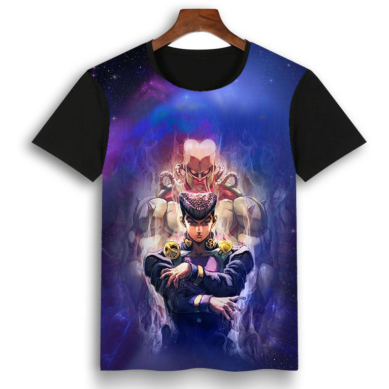 Jojo Anime 3D Printed Short Sleeve T-Shirt