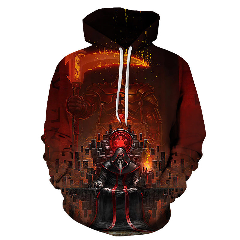 Cool Men's 3D Printed Pullover Hoodie