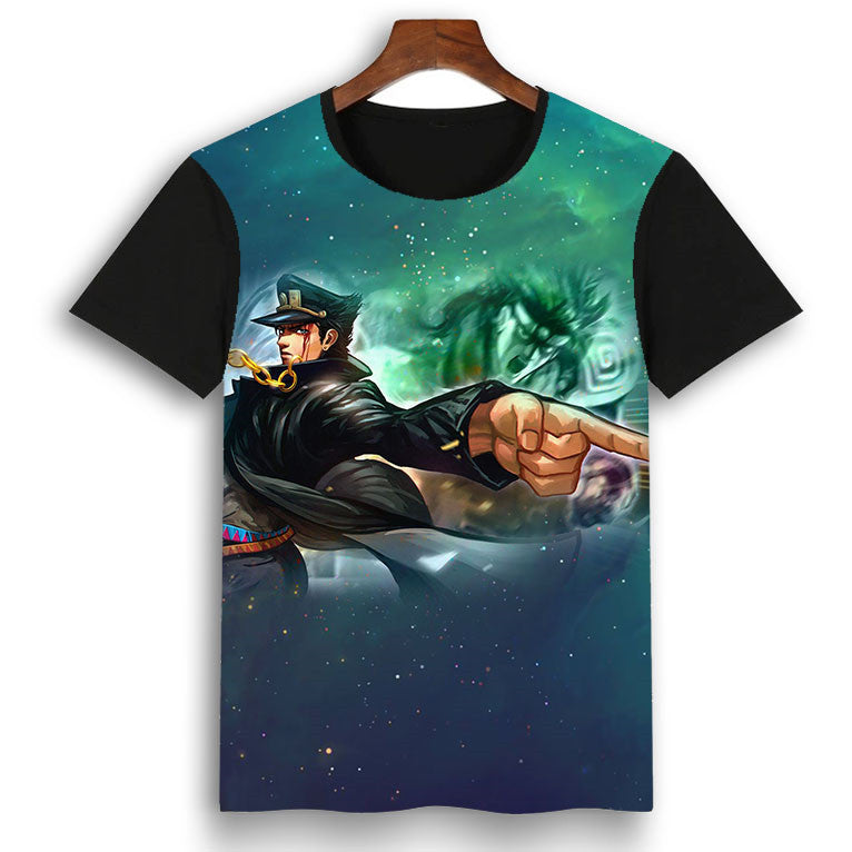 Jojo Anime 3D Printed Short Sleeve T-Shirt