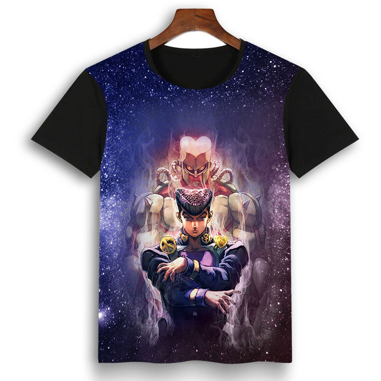 Jojo Anime 3D Printed Short Sleeve T-Shirt