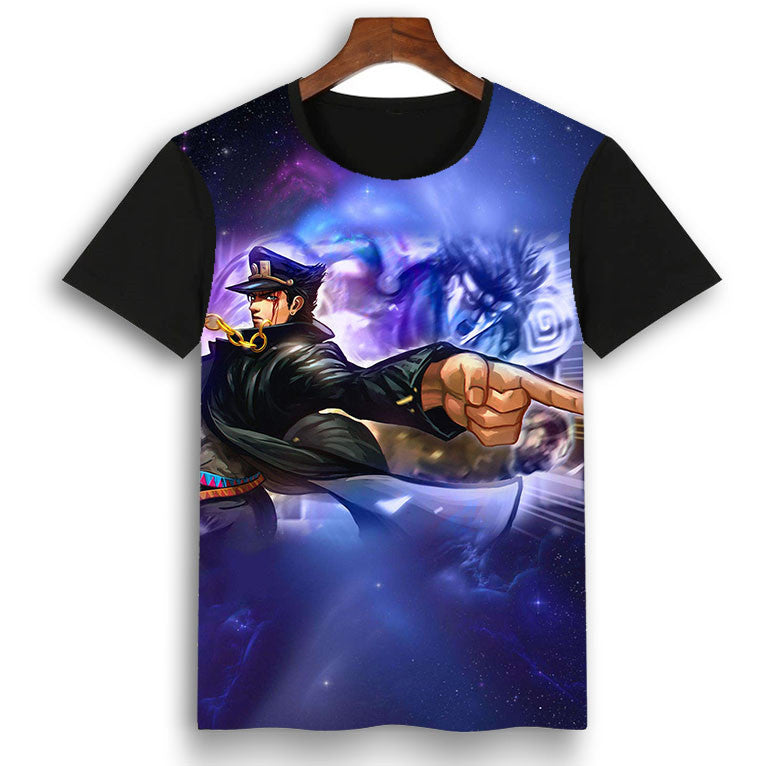 Jojo Anime 3D Printed Short Sleeve T-Shirt