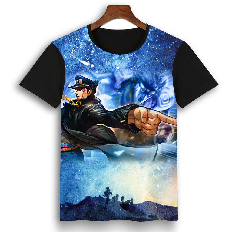 Jojo Anime 3D Printed Short Sleeve T-Shirt