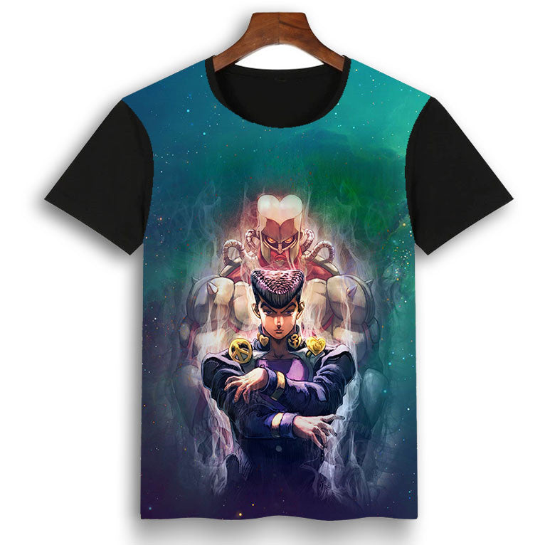 Jojo Anime 3D Printed Short Sleeve T-Shirt