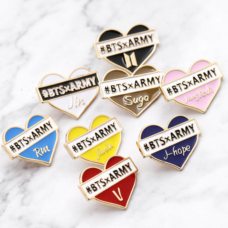 Vintage KPOP Badge Brooch