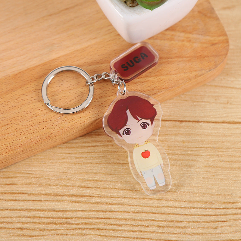 Bts Acrylic Keychain Pendant