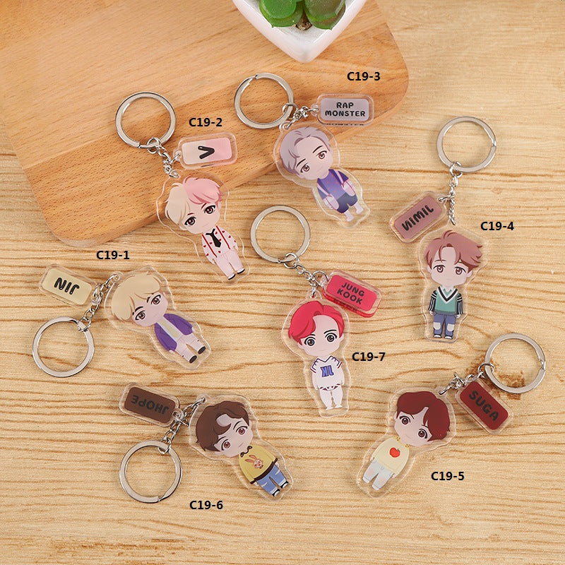 Bts Acrylic Keychain Pendant