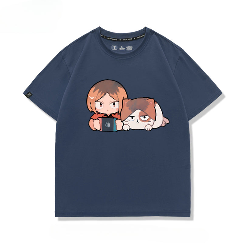 Women's Cute Anime Short-sleeved T-shirt