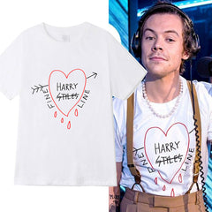 Unisex Harry Printed Short Sleeve T-shirt