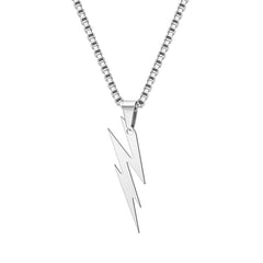 Trendy Lightning Logo Shape Necklace