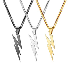 Trendy Lightning Logo Shape Necklace