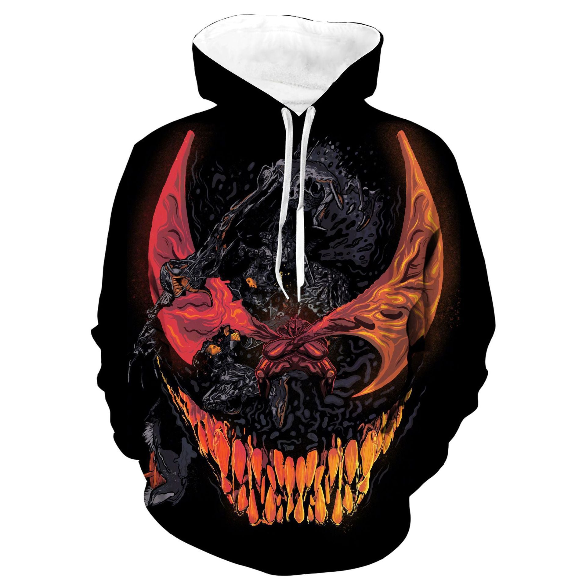 Cool Unisex Venom Digital Print COS Sports Hoodie