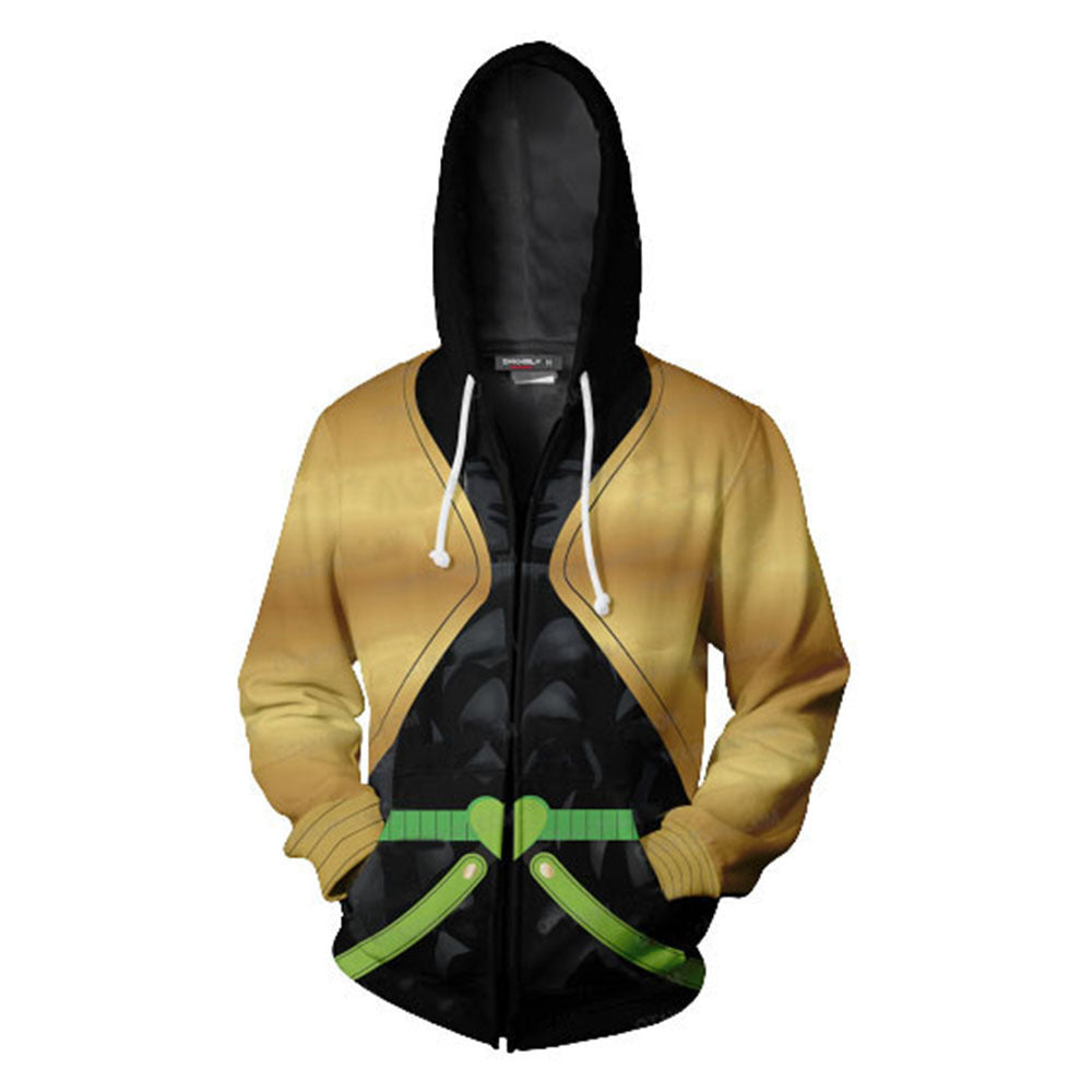 Unisex JOJO 3D Printed Cosplay Zipper Hoodie