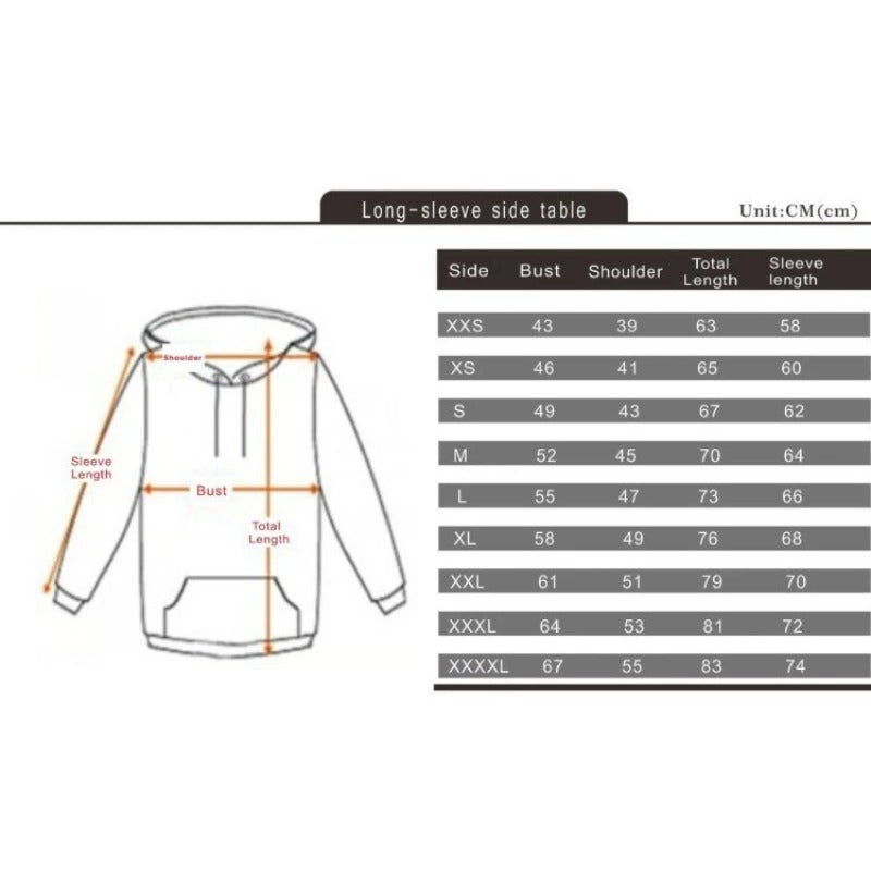 Men's Anime Pattern Print Hoodie Pants Set