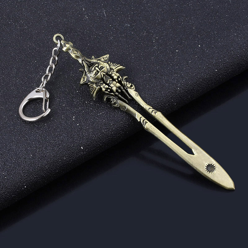 Game Kratos Sword Keychain Pendant