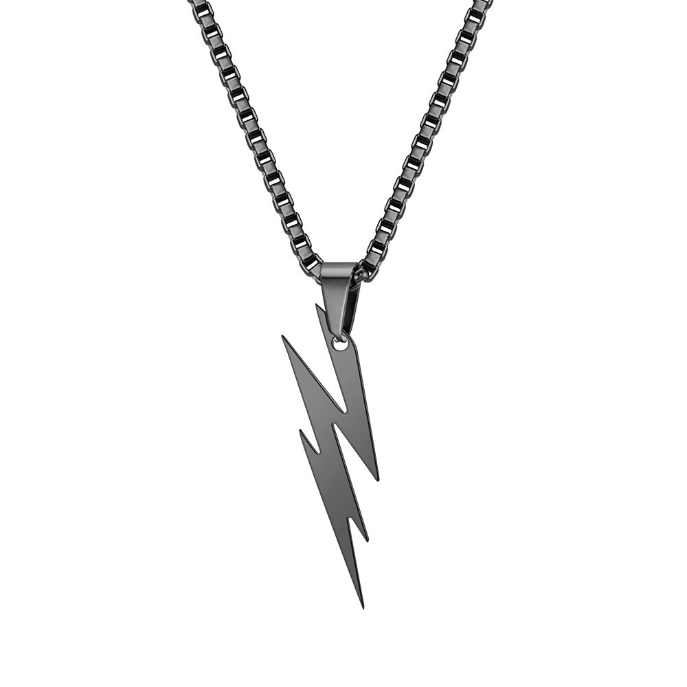 Trendy Lightning Logo Shape Necklace