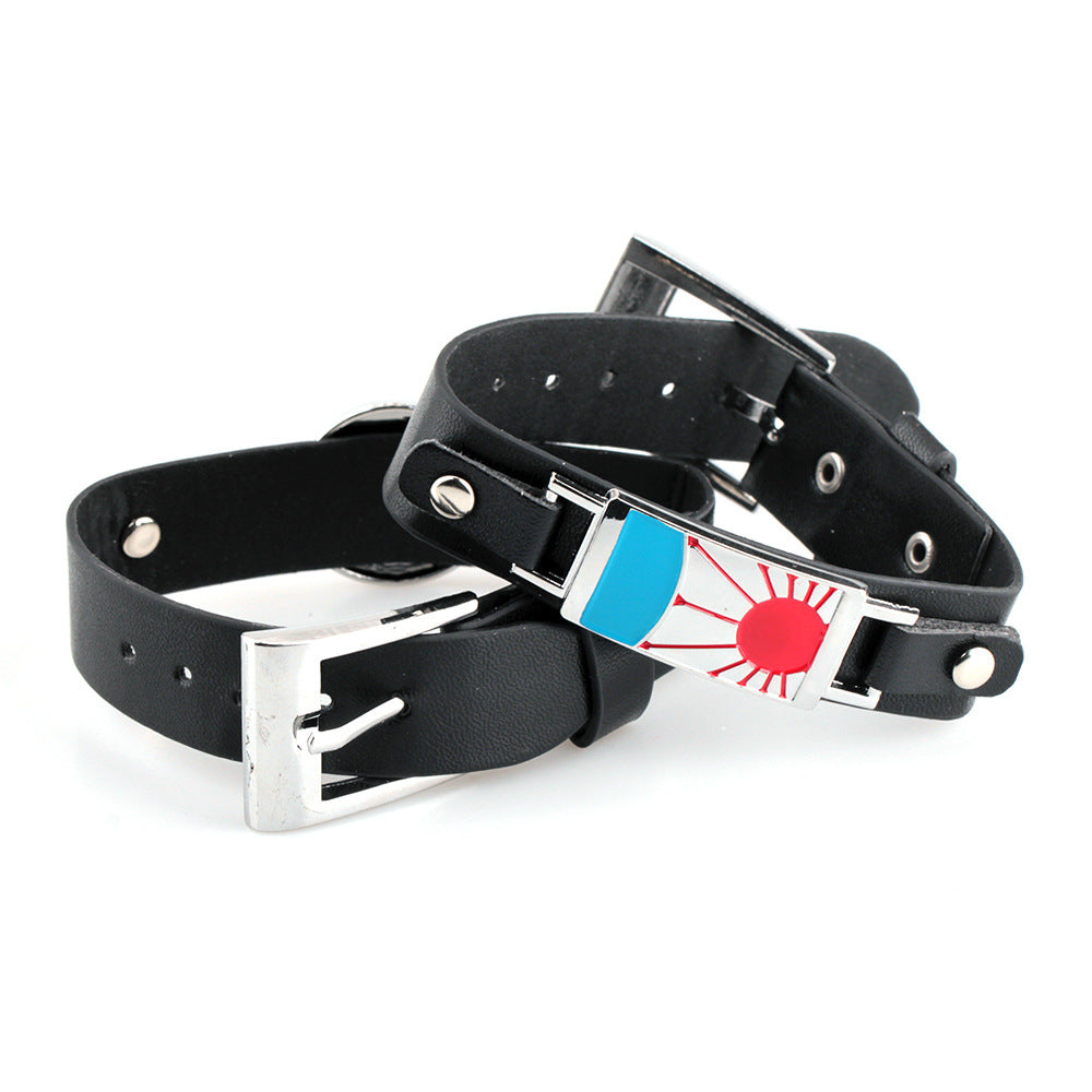 Chic Tanjiro Wristband Leather Bracelet