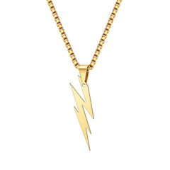 Trendy Lightning Logo Shape Necklace