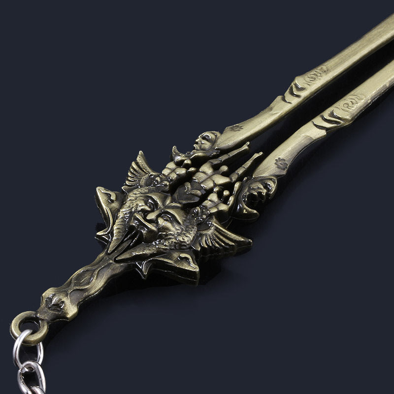 Game Kratos Sword Keychain Pendant
