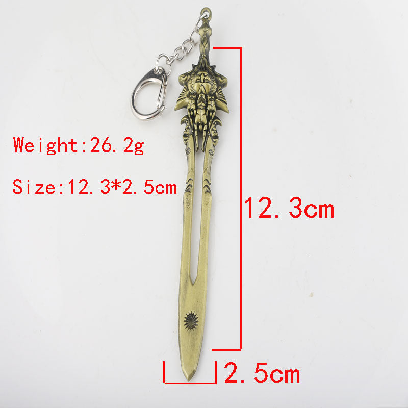 Game Kratos Sword Keychain Pendant