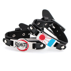 Chic Tanjiro Wristband Leather Bracelet