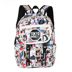 Cute Anime Pattern Printed Backpack