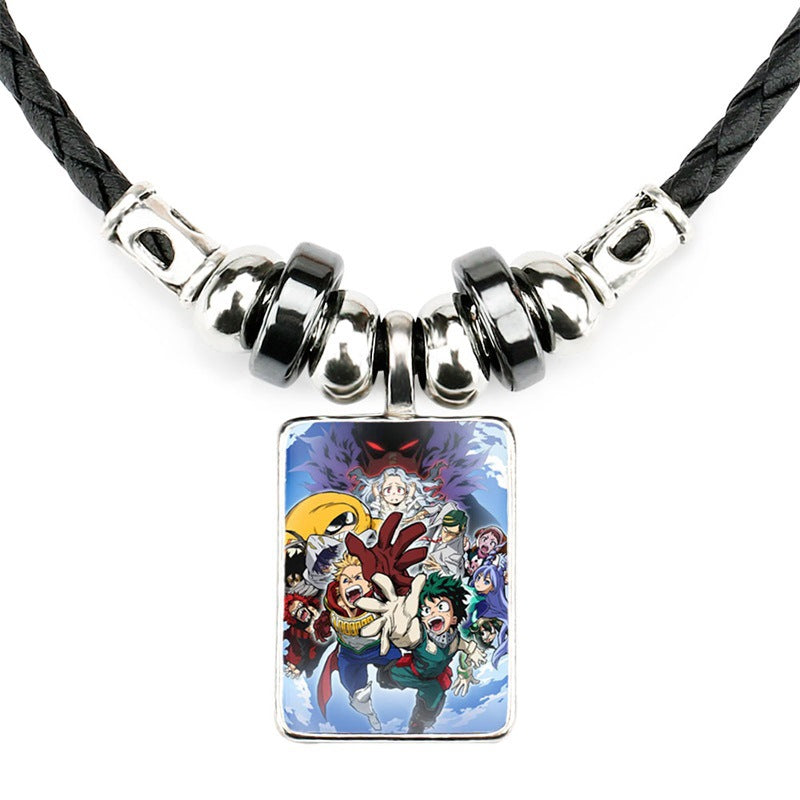 Classic Anime Black Rope Necklace