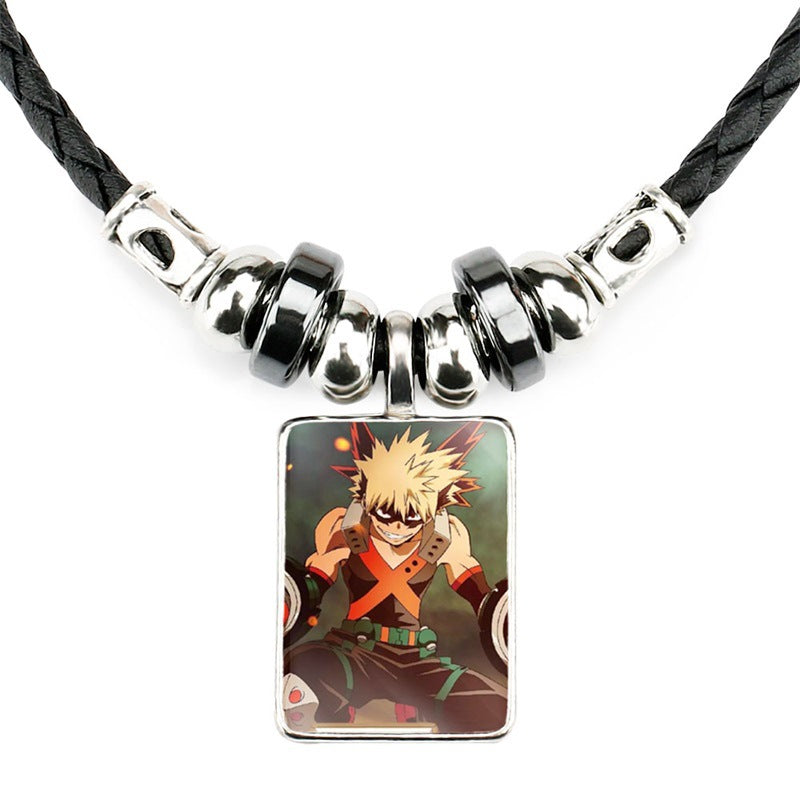 Classic Anime Black Rope Necklace