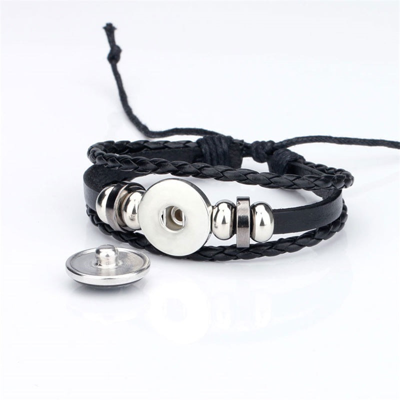 Anime Cowhide Adjustable Bracelet