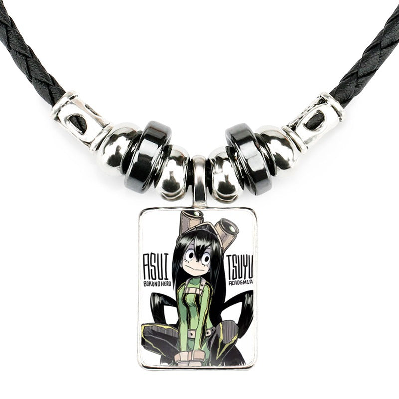 Classic Anime Black Rope Necklace