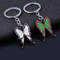 Butterfly Anime Keychain Hairpin Pendant A Pair