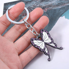 Butterfly Anime Keychain Hairpin Pendant A Pair