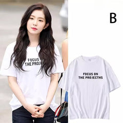 Irene SeulGi Letter Short-sleeved T-shirt Top
